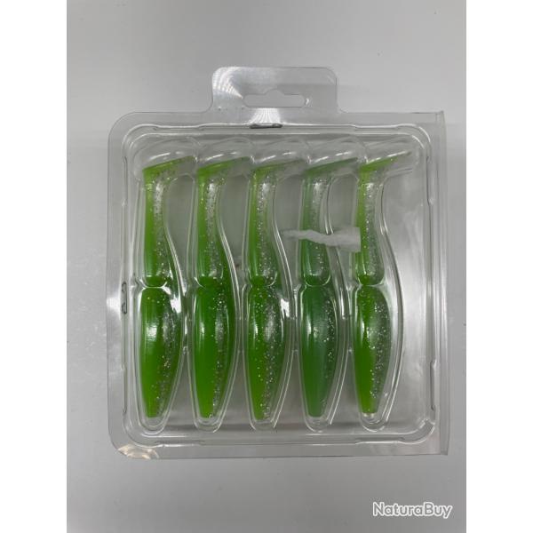Leurre souple sawamura one up Shad 5" vert transparent