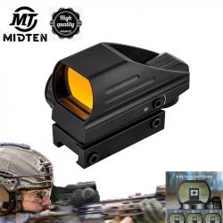 MidTen Riflescope Wide View Scope Chasse Reflex Sight 11 Niveau de Luminosité LIVRAISON GRATUTITE !!