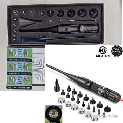 Ouitble Kit de visée d'alésage Laser Cartouche de visée collimateur