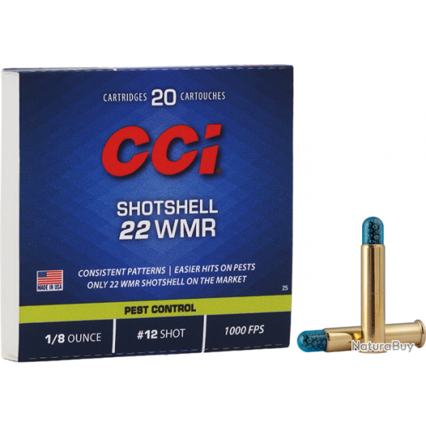 Munitions CCI Shotshell N 25 - 22 WMR - Par 20
