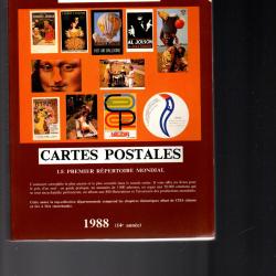 catalogue neudin l'officiel international de la carte postale 1988