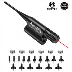 Kit de visée MidTen Boresighter laser rouge Adaptateurs réglables à 16 alésages - LIVRAISON GRATUITE