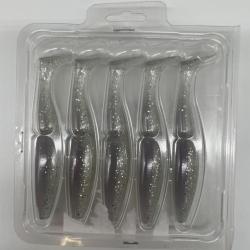 Leurre souple sawamura one up Shad 5" gris/transparent