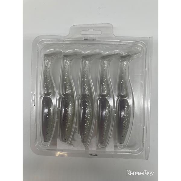 Leurre souple sawamura one up Shad 5" gris/transparent