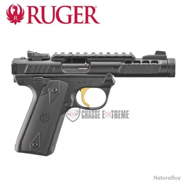 Pistolet RUGER MARK IV 22/45 Lite Noir Anodis Cal 22 Lr