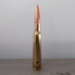 Cartouche calibre 12.7mm neutralisée par perçage.