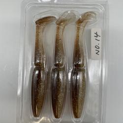 Leurre souple sawamura one up Shad 7" marron