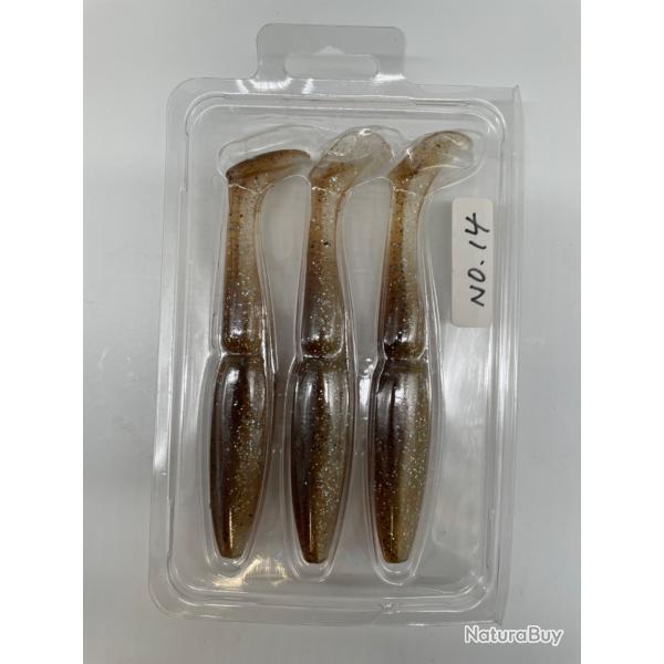 Leurre souple sawamura one up Shad 7" marron