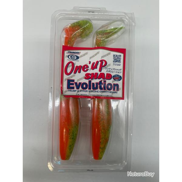Leurre souple sawamura one up Shad 10" Pike LTD orange/vert