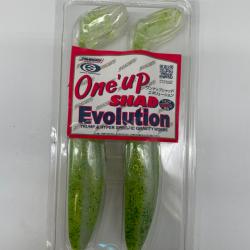 Leurre souple sawamura one up Shad 10" Pike LTD vert