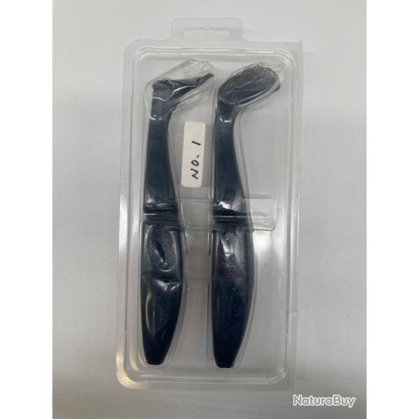 Leurre souple sawamura one up Shad 10" Pike LTD bleu fonc
