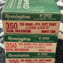 350 Remington magnum LOT 3 boites