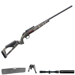 Wahoo ! Carabine Winchester Xpert Strata Fileté Compo Gris - Cal. 22LR - 46 cm / Pack Premium