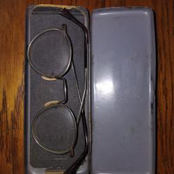 Luftwaffe . Paire de lunettes et son boîtier ww2