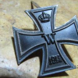 médaille croix de fer 1° classe Allemagne Allemande première guerre ww1 Allemand poinçon finition