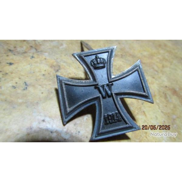 mdaille croix de fer 1 classe Allemagne Allemande premire guerre ww1 Allemand poinon finition