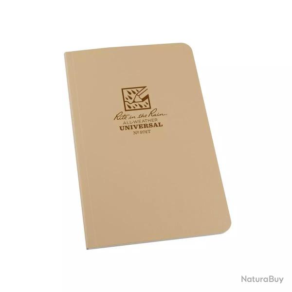 Carnet Reli 11.7 x 18.4 Tan