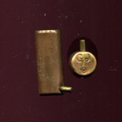 9 mm à broche à grenaille - gros marquage : GJ 9 - long étui cuivre (24 mm)