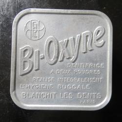 Ancienne boite alu dentifrice BI OXYNE