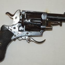 REVOLVER BULL DOG EN CALIBRE 320-FABRICATION ELG - LIEGE-BELGIQUE-DIVERS POINCONS O & R COURONNES