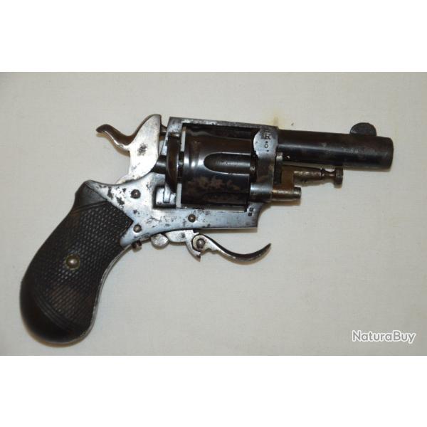 REVOLVER BULL DOG EN CALIBRE 320-FABRICATION ELG - LIEGE-BELGIQUE-DIVERS POINCONS O & R COURONNES