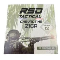 BOITE DE 25 CHEVROTINES JOCKER RSD TACTICAL C/12 21 GRAINS