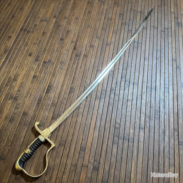 SABRE D'OFFICIER ALLEMAND GARDE A LA BLUCHER ORN DE L'AIGLE ET LA CROIX GAMME