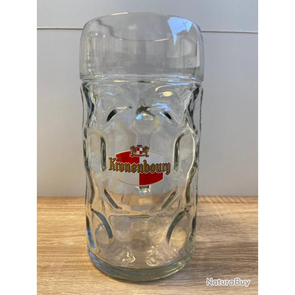 Collector Grande Chope  Bire Alvole Stlzle Austria Estampille KRONENBOURG