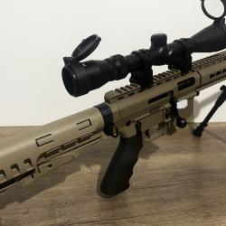 Pack Carabine PALLAS BA15 Tactical TAN- Cal.22lr + adaptateur silencieux
