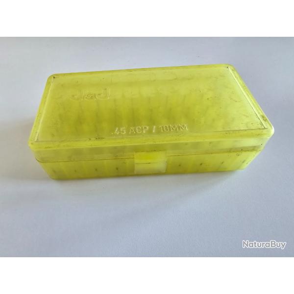 Bote de rangement J&J pour 50 cartouches 45 ACP/10mm