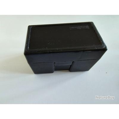 Coffret Plastique Pour 50 Cartouches .223 - Léger, Couleur Grise - Fabriqué Au Royaume-Uni (+ Drapeau Culasse Offert)