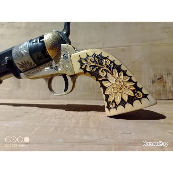 poigne crosse "le naturaliste" colt 1851 pietta
