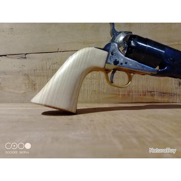 poigne crosse en frne colt 1860 Pietta