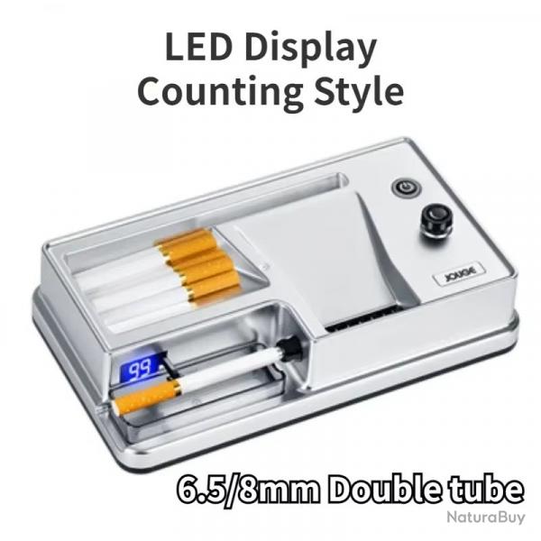 MACHINE A ROULER CIGARETTE AUTOMATIQUE LED ELECTRIQUE COMPTEUR TUBE LAGUNA BLANC