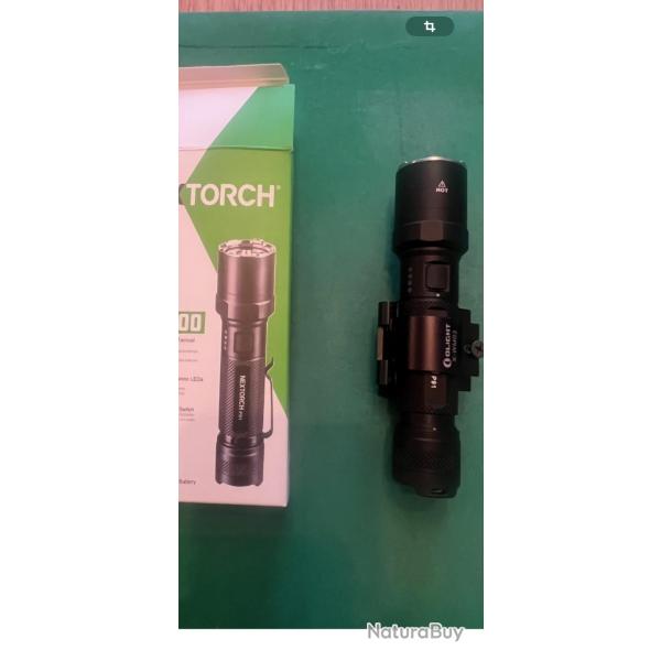 Lampe de poche tactique 5000 lumens pour carabine avec interrupteur arrire .