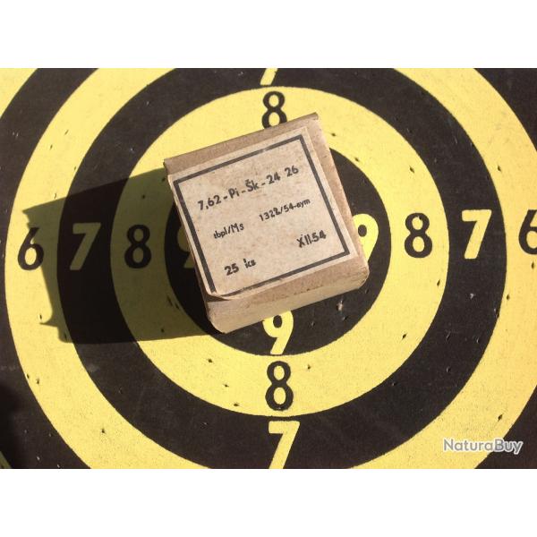Cartouches de manipulation et collection pour pistolet "Tokarev",cal 7,62x25.