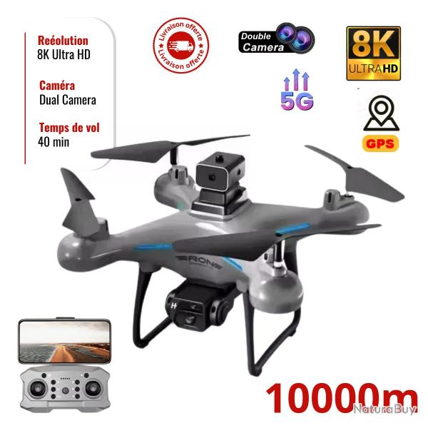 Drone Xiaomi KY102 8K HD Double Camra GPS Pliable avec vitement Obstacles 40min