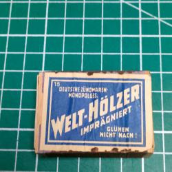 WHELT HOLZER BOITE D'ALLUMETTES ALLEMANDE WW2 39/45