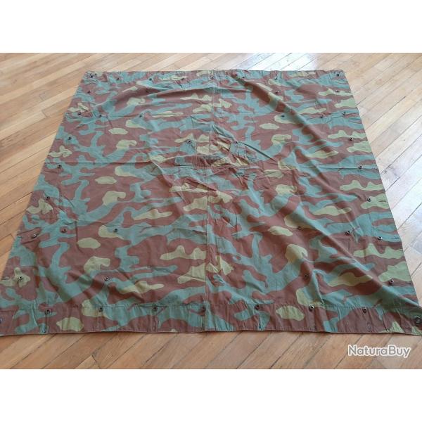 Poncho tente italienne de le Seconde Guerre Mondiale typer zeltbahn authentique camoufl