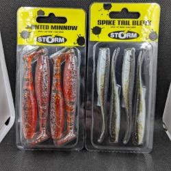 Lot leurres STORM / SPIKE TAIL BLEAK + JOINTED MINNOW