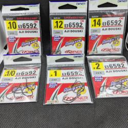 Lot Hameçons tailles diverses , OWNER ring eye