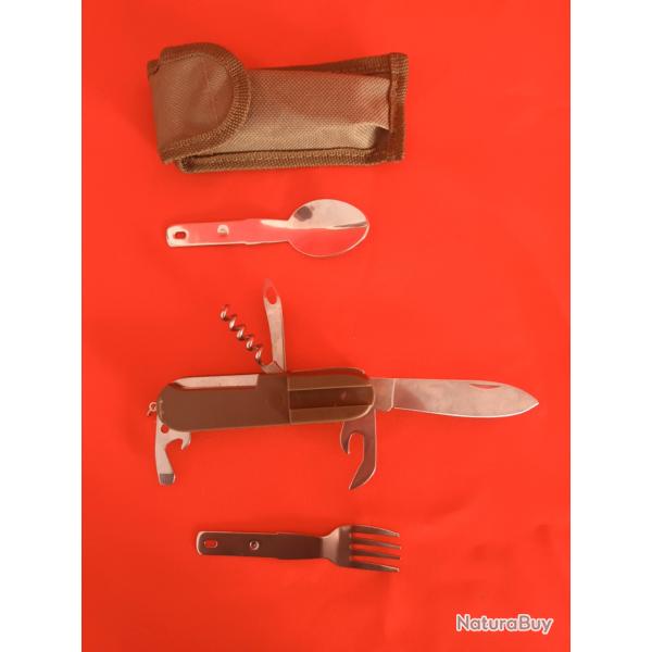 Couteau pliant multifonctions style militaire 18 cm pleine longueur - tactique