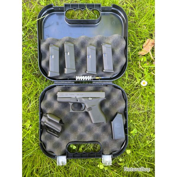 Glock 42 gen5 4 chargeurs