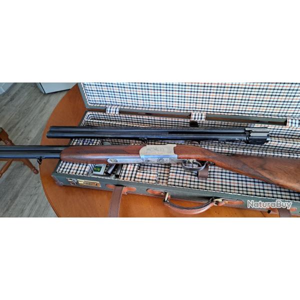 Superpos Becassier super diamant Verney carron 12/70   2 jeux de canons  chokes interchangeables