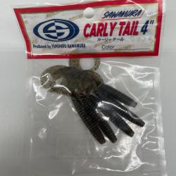 Leurre souple sawamura Carly tail 4" marron