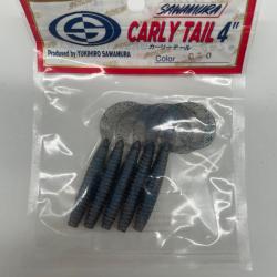 Leurre souple sawamura Carly tail 4" bleu