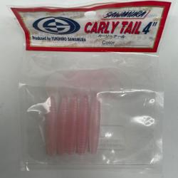 Leurre souple sawamura Carly tail 4" rose x5