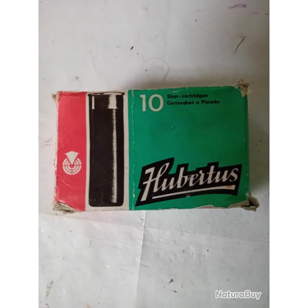 Bote de 10 cartouches anciennes cal 12 HUBERTUS  douilles cartons