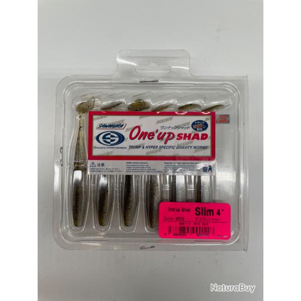 Leurre souple sawamura one up slim 4" gripan Shad