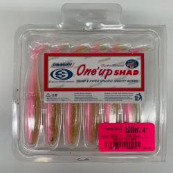 Leurre souple sawamura one up slim 4" pink chart